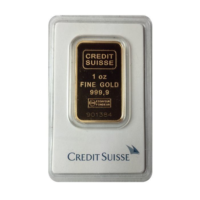 1 Troy Ounce Gold Credit Suisse Bar