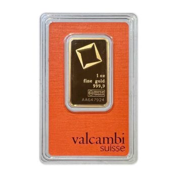 1 Troy Ounce Valcambi Gold Bar