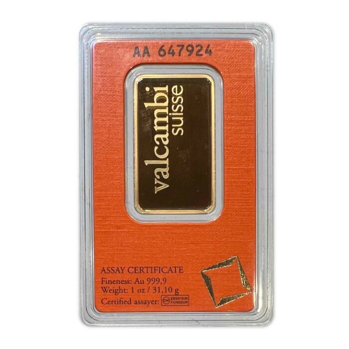 1 Troy Ounce Valcambi Gold Bar