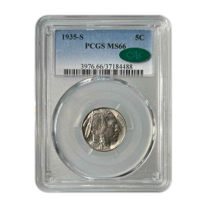 1935 S Buffalo Nickel PCGS MS66 CAC