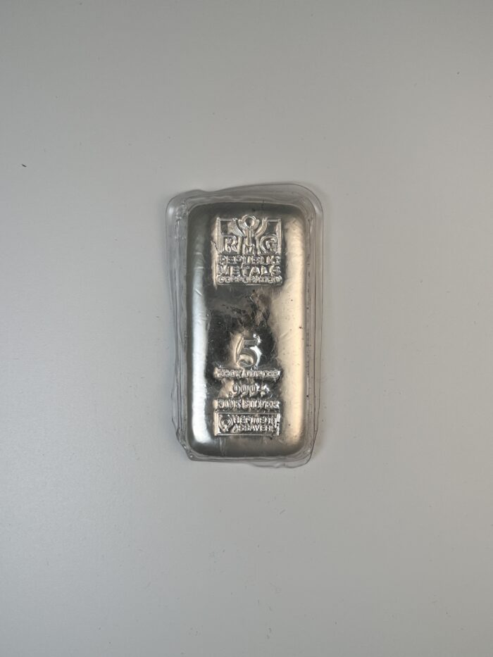 5 Troy Ounce Silver Bar