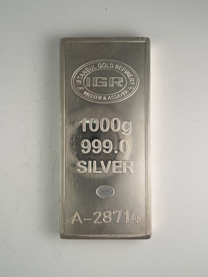 1,000 Gram Silver Bar