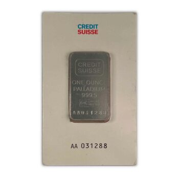 1 Troy Ounce Palladium Bar