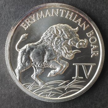 1oz Silver Labors of Hercules Erymanthian Boar Round