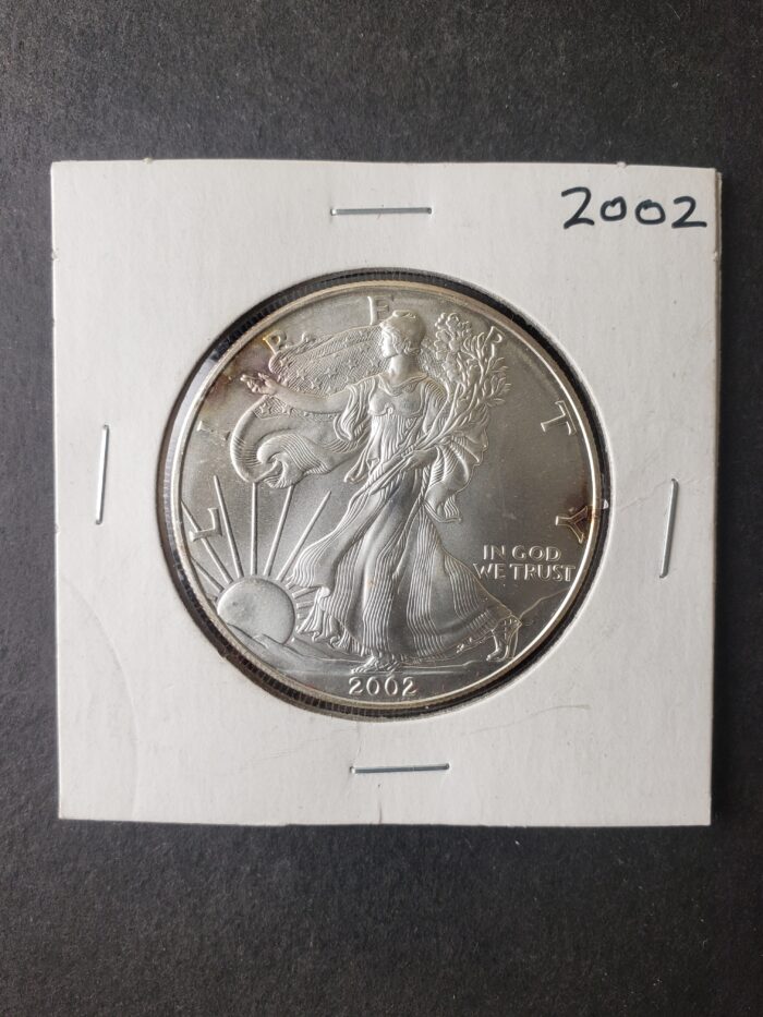 2002 $1 American Silver Eagle Dollar