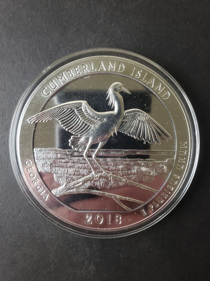 2018 25c Cumberland Island National Seashore 5oz Silver Quarter Dollar