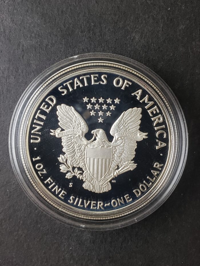 1986 S Proof $1 American Silver Eagle Dollar - Image 2