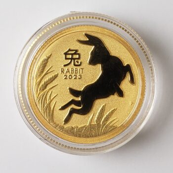 2023 P Australia $25 1/4oz Gold Year of the Rabbit Coin in Capsule