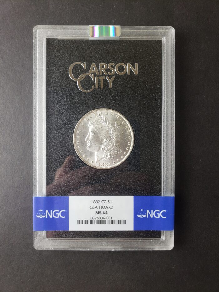 1882 CC $1 Morgan Silver Dollar GSA Uncirculated Issue NGC MS64