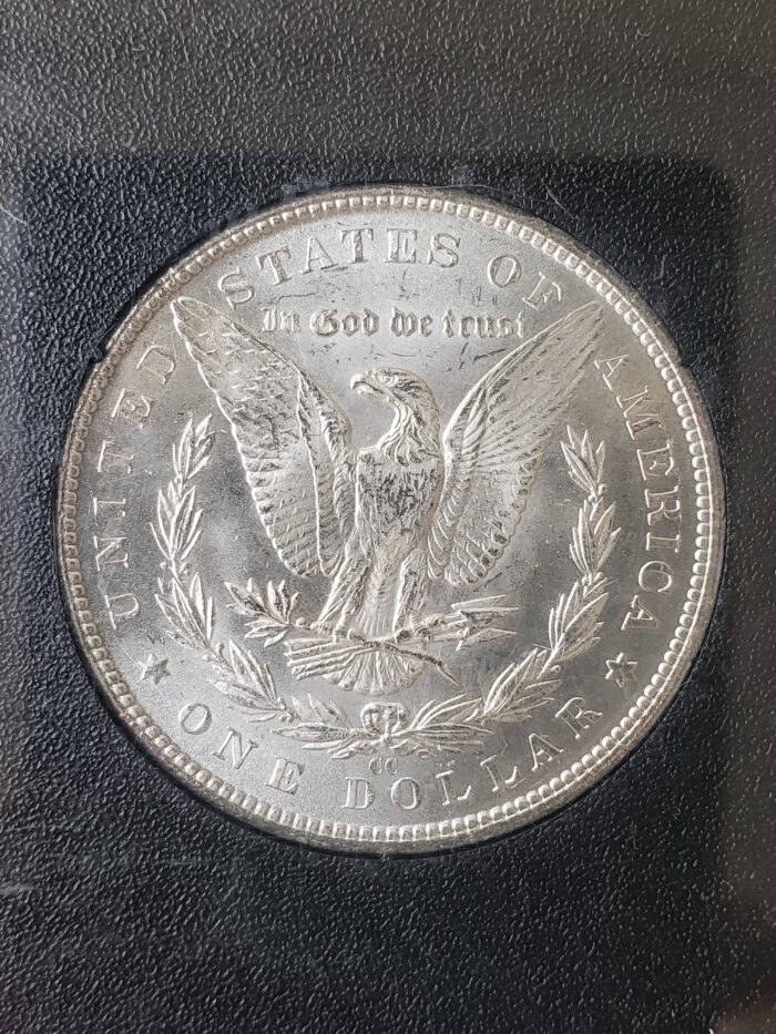 1884 CC $1 Morgan Silver Dollar GSA Uncirculated Issue - Image 3