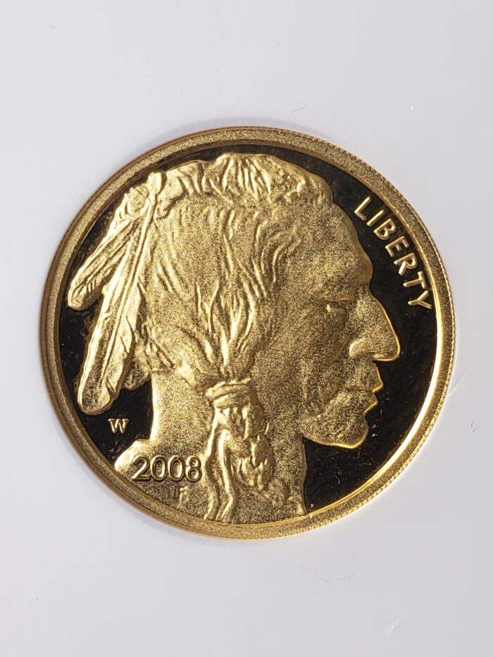 2008 W Proof $10 1/4oz Gold Buffalo NGC PF70 Ultra Cameo - Image 2
