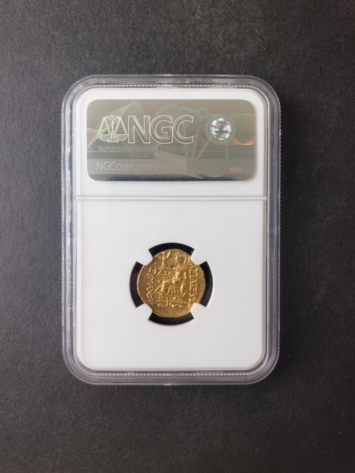 120-63 B.C. Pontic Kingdom Mithradates VI Gold AV Stater NGC Ancients Ch MS - Image 4