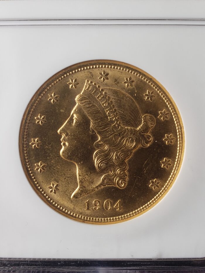 1904 $20 Liberty Head Gold Double Eagle NGC MS63 - Image 2
