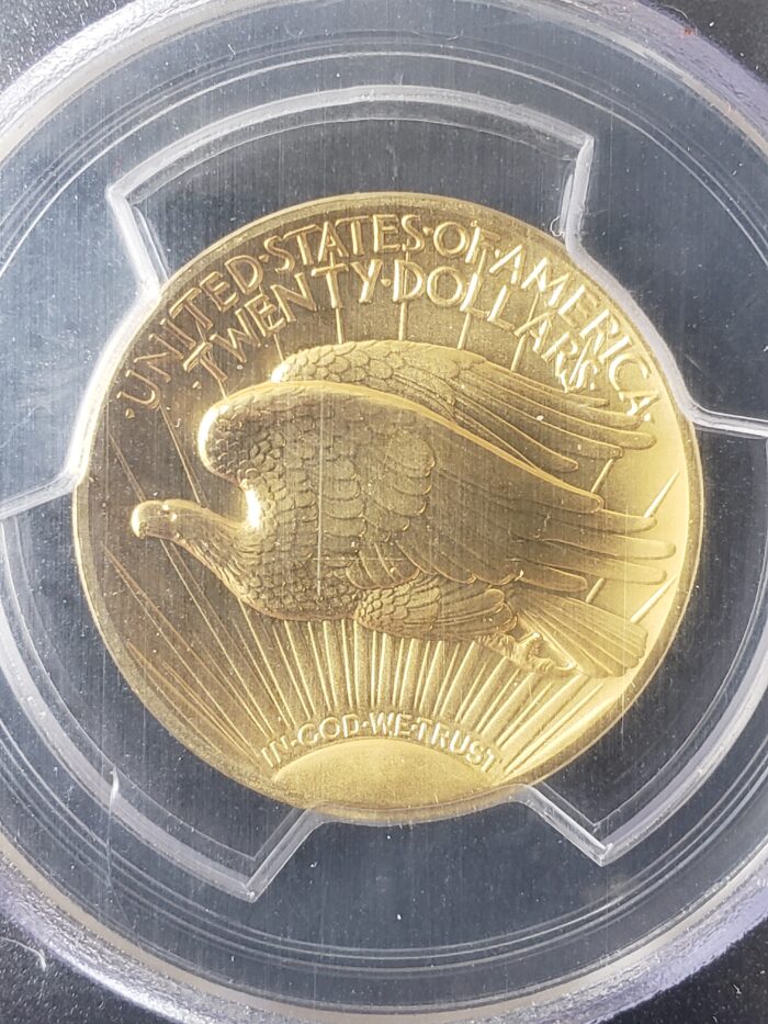 2009 $20 Ultra High Relief 1oz Gold Double Eagle PCGS MS70 - Image 3