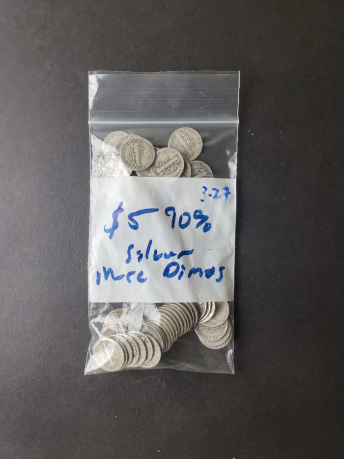 Bag of 50 10c Winged Liberty Silver Dimes