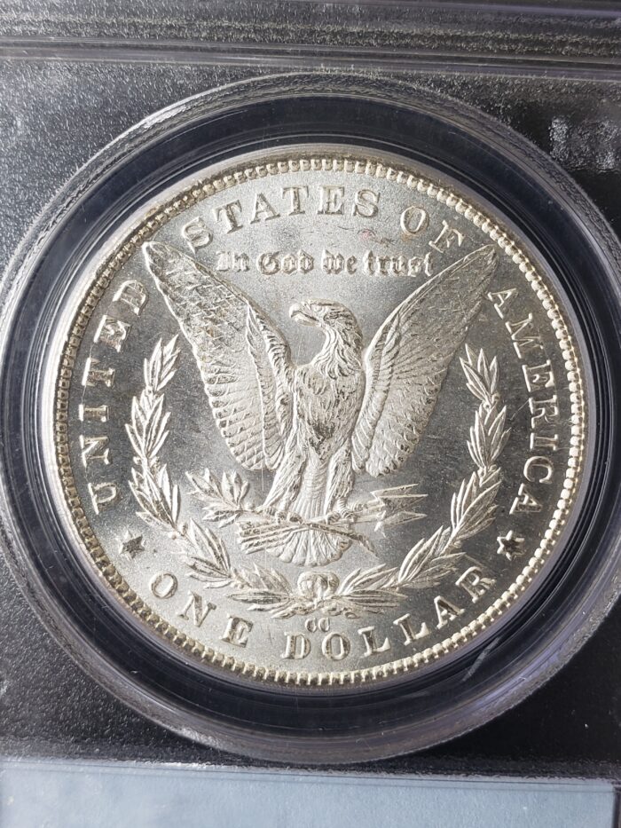 1881 CC $1 Morgan Silver Dollar PCGS MS63 - Image 3