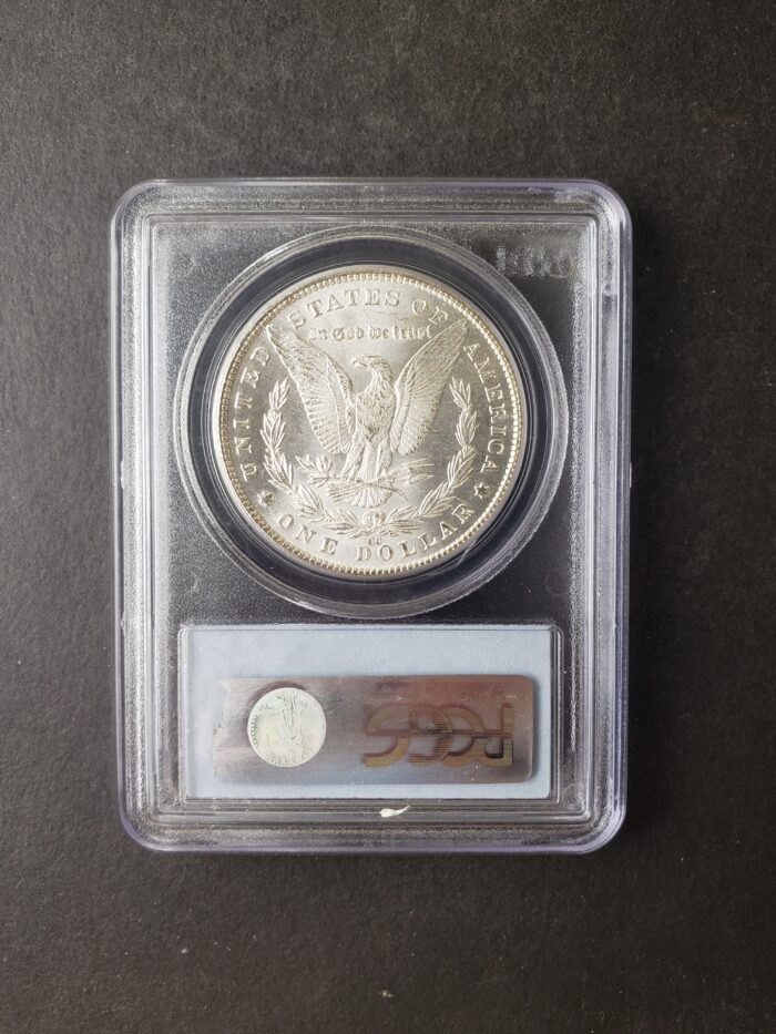 1881 CC $1 Morgan Silver Dollar PCGS MS63 - Image 4