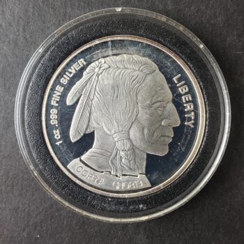 2004 1oz Silver Buffalo Round in a Capsule, at Spot Price