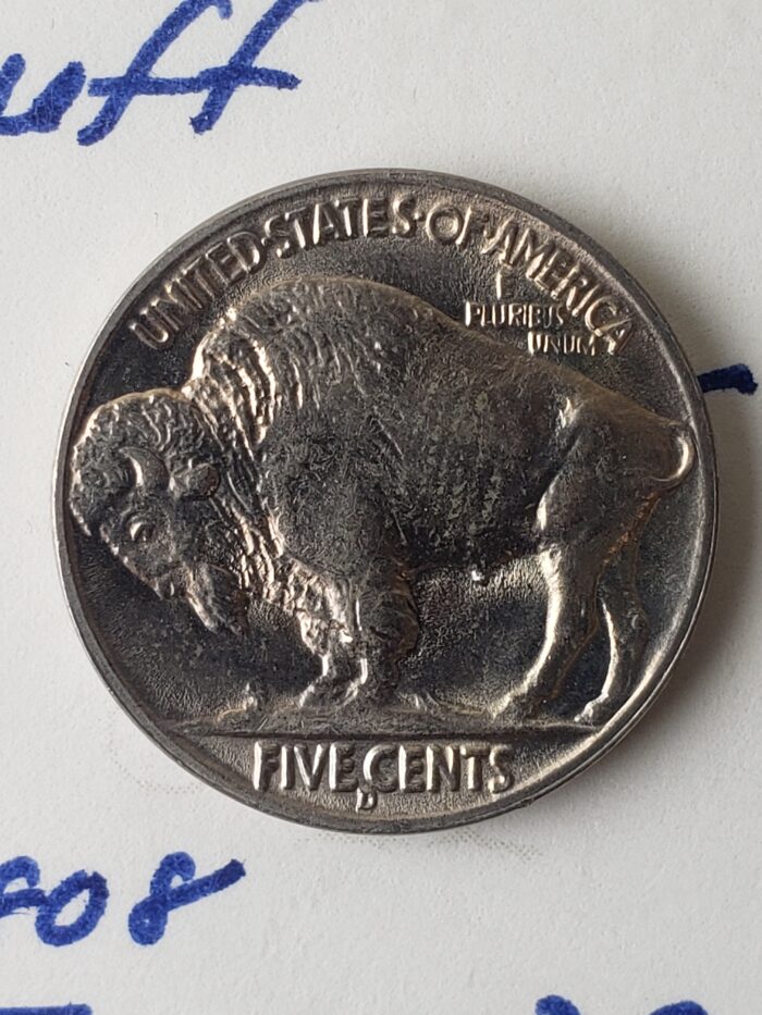 1938 D 5c Buffalo Nickel - Image 3