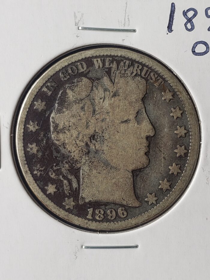 1896 O 50c Barber Silver Half Dollar - Image 2