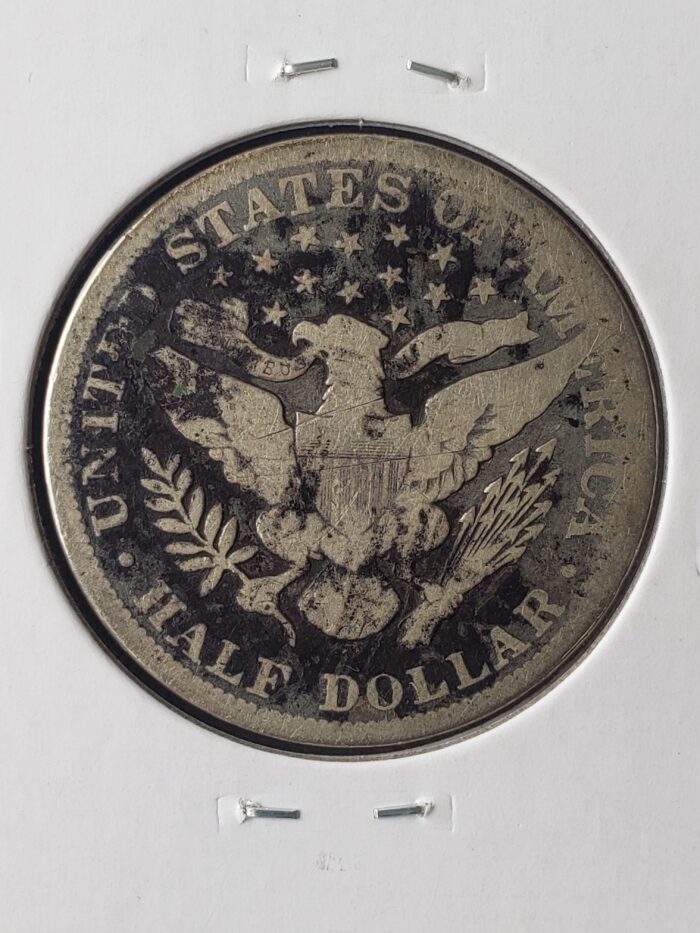 1896 O 50c Barber Silver Half Dollar - Image 3