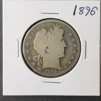 1896 50c Barber Silver Half Dollar