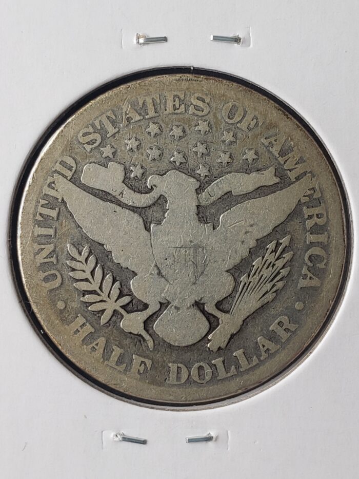 1896 50c Barber Silver Half Dollar - Image 3