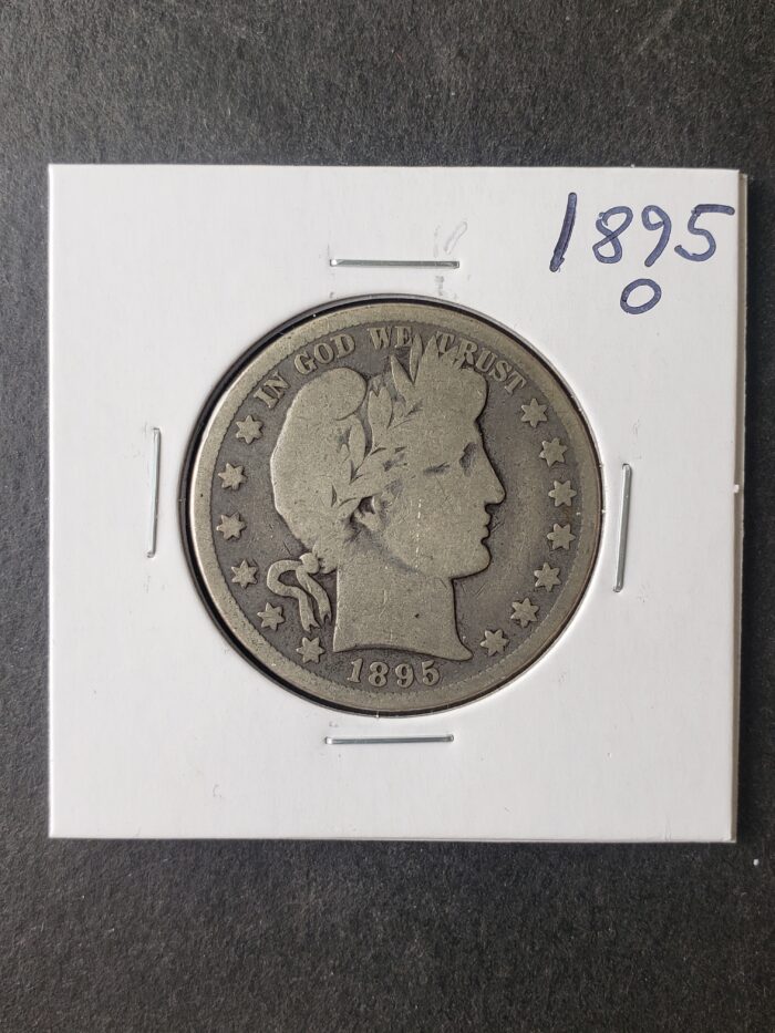 1895 O 50c Barber Silver Half Dollar