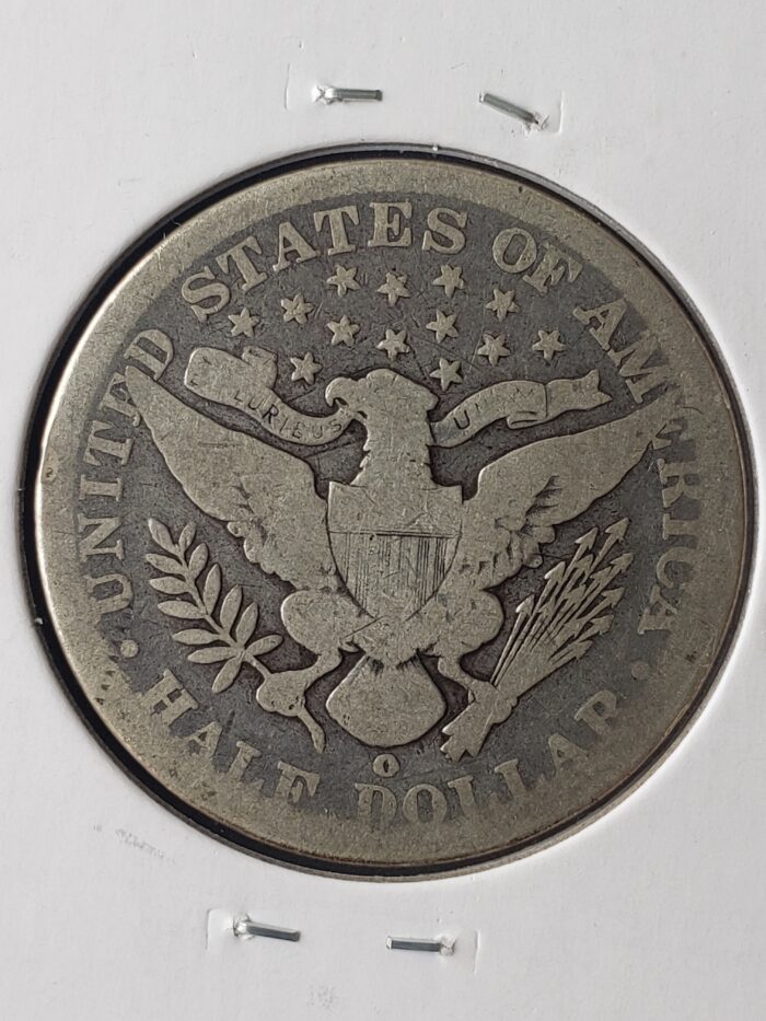 1895 O 50c Barber Silver Half Dollar - Image 3