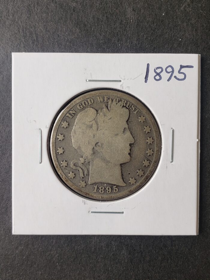 1895 50c Barber Silver Half Dollar