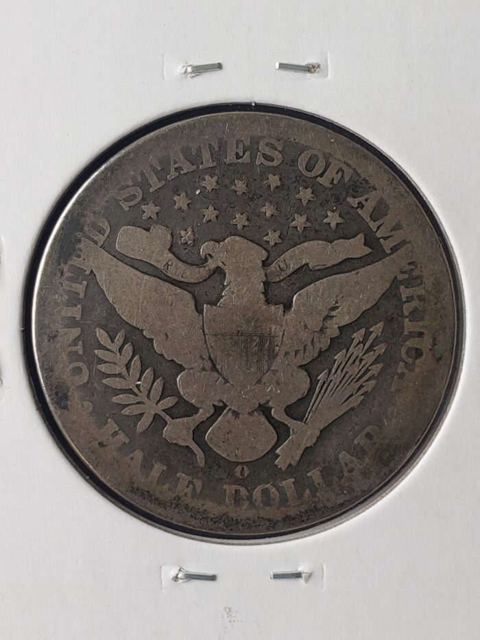 1893 O 50c Barber Silver Half Dollar - Image 3