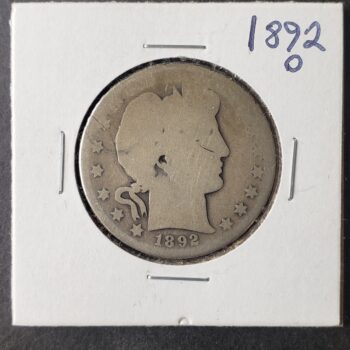 1892 O 50c Barber Silver Half Dollar