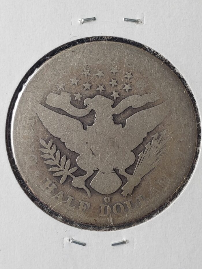1892 O 50c Barber Silver Half Dollar - Image 3
