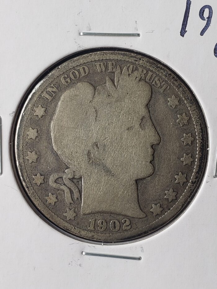 1902 O 50c Barber Silver Half Dollar - Image 2