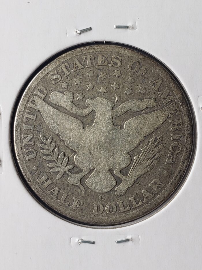 1902 O 50c Barber Silver Half Dollar - Image 3