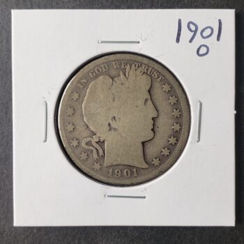 1901 O 50c Barber Silver Half Dollar