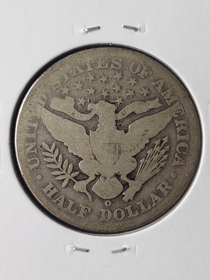 1901 O 50c Barber Silver Half Dollar - Image 3