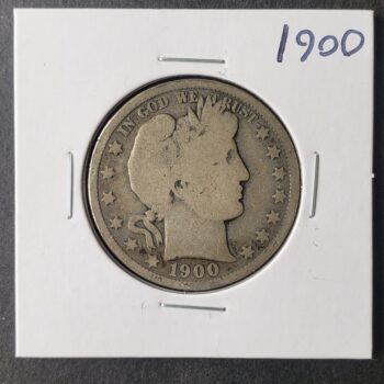 1900 50c Barber Silver Half Dollar