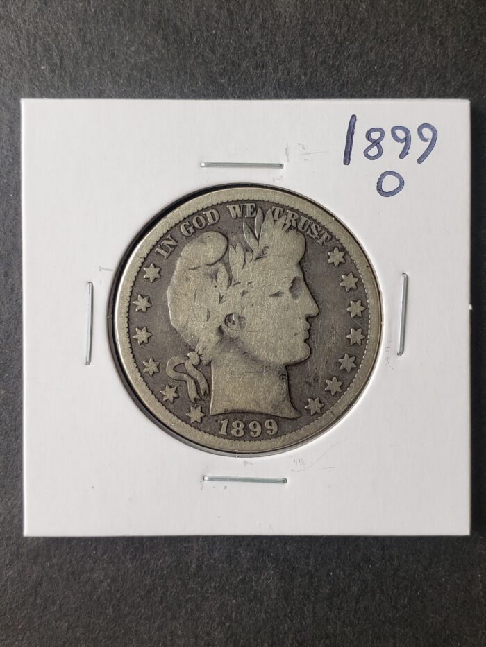 1899 O 50c Barber Silver Half Dollar