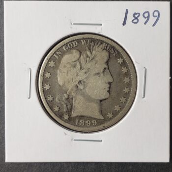 1899 50c Barber Silver Half Dollar