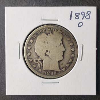 1898 O 50c Barber Silver Half Dollar