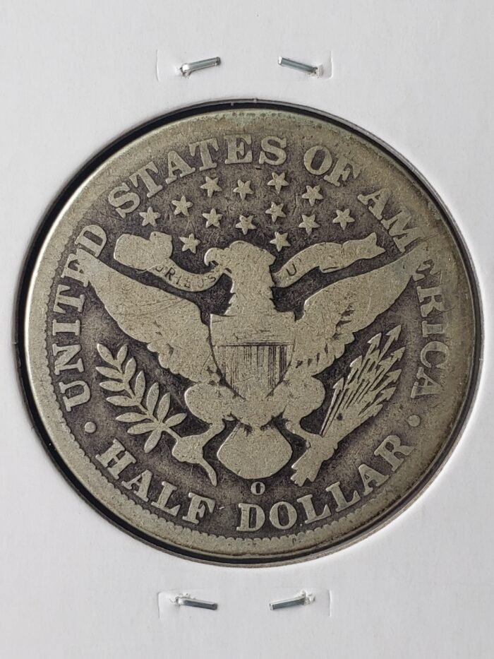 1898 O 50c Barber Silver Half Dollar - Image 3