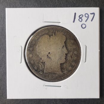 1897 O 50c Barber Silver Half Dollar