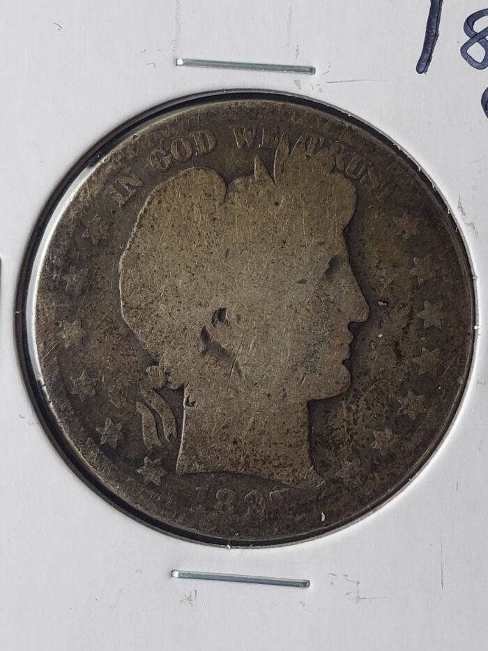 1897 O 50c Barber Silver Half Dollar - Image 2