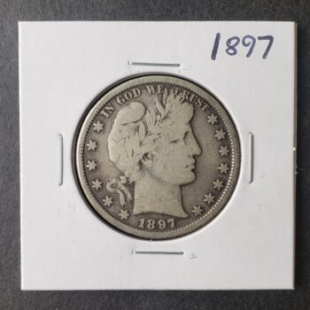 1897 50c Barber Silver Half Dollar