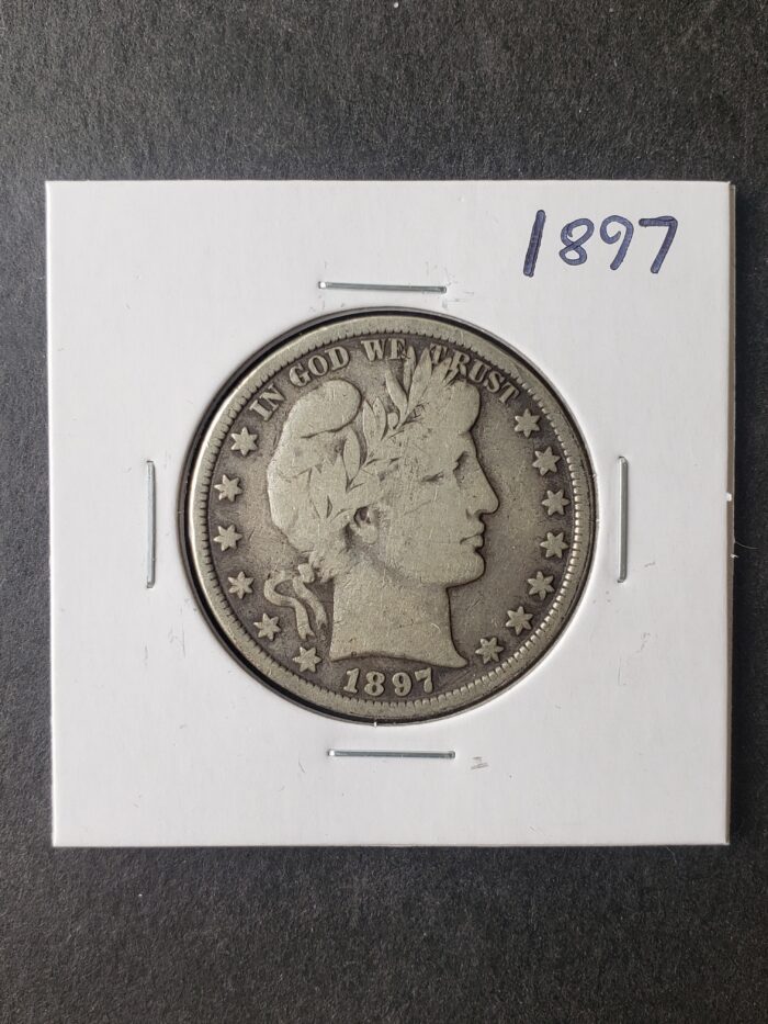1897 50c Barber Silver Half Dollar