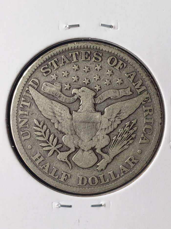 1897 50c Barber Silver Half Dollar - Image 3