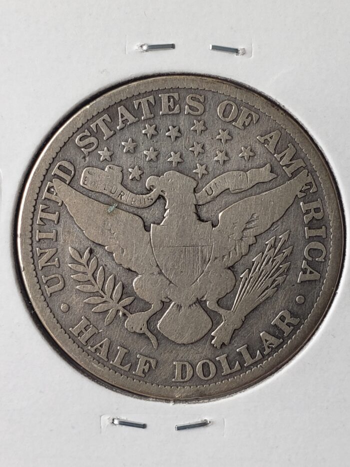 1915 50c Barber Silver Half Dollar - Image 3