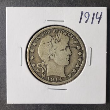 1914 50c Barber Silver Half Dollar