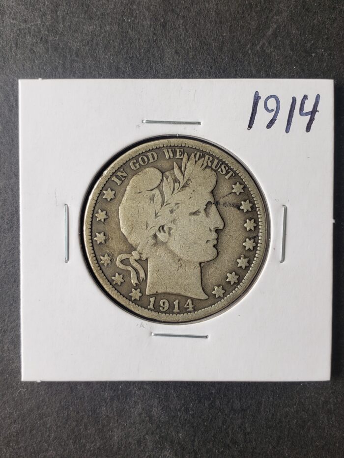 1914 50c Barber Silver Half Dollar